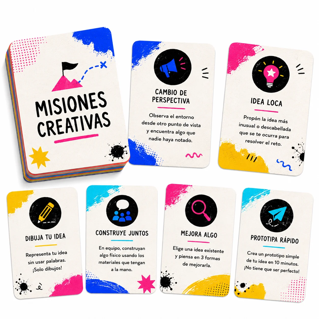 Cartas de misiones creativas